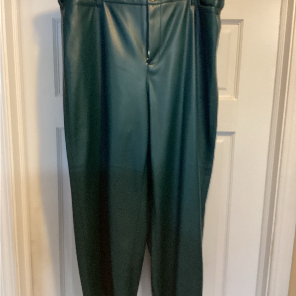 Faux Leather Ankle Pants